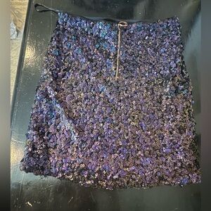 Free People sequin mini skirt